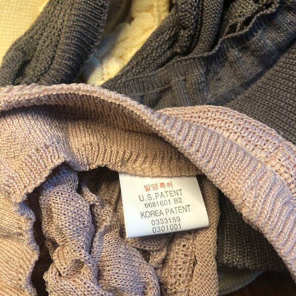 Lot of 3 Visor Hats Caps Empty-Top Hats Korean-style Gustav Klimt Rhinestone - Picture 5 of 8